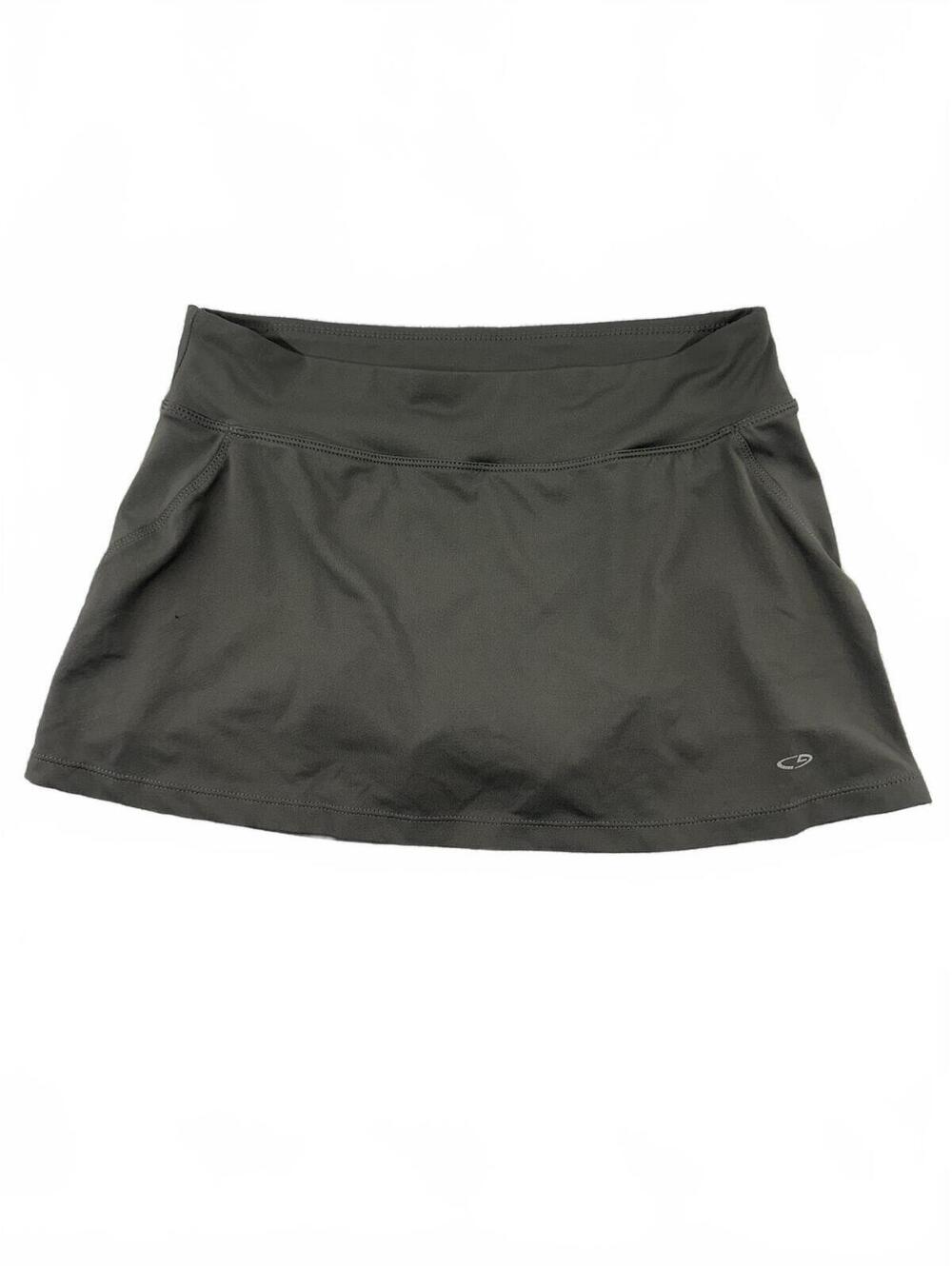 Champion Y2K Sporty Athleisure Skort in Dark Charcoal Gray